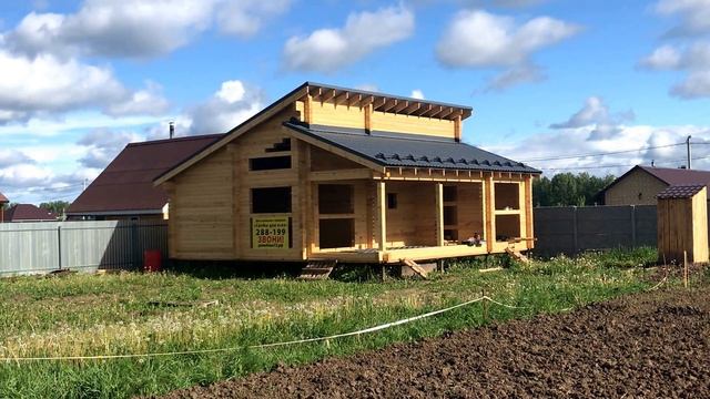 Тюмень п Перевалово баня под усадку из проф бруса 145 на 145 смотреть онлайн