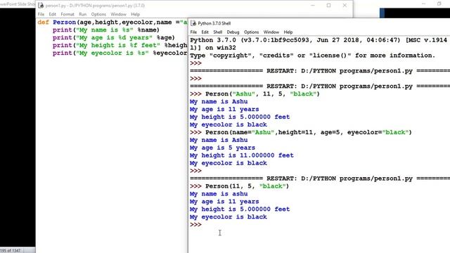 Arguments in Python: Positional, keyword and command line