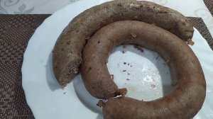 Домашняя колбаса из куриной печени и сердечек