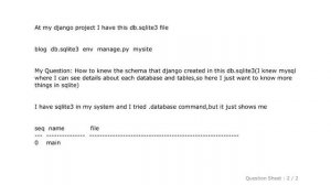 Django : How to view database and schema of django sqlite3 db