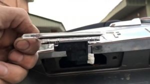 Infiniti fx35 fx45 installing LED light bulb number plate ЛЭД подсветка номера