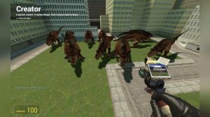 Aliens Xenomorph Queen VS Dinosaurs Nextbot Fight Garry's Mod