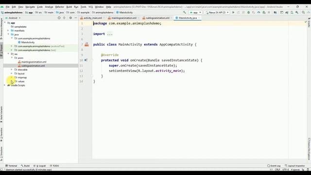 Android Splash screen with Animation | How to Create Splash Screen in Android Studio