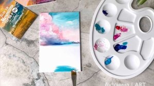 Рисуем романтический пейзаж акрилом?