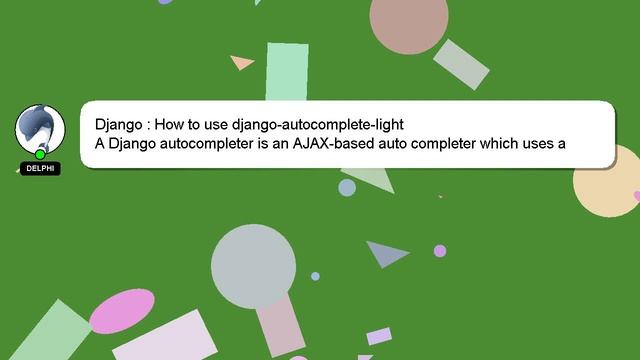 Django : How to use django-autocomplete-light