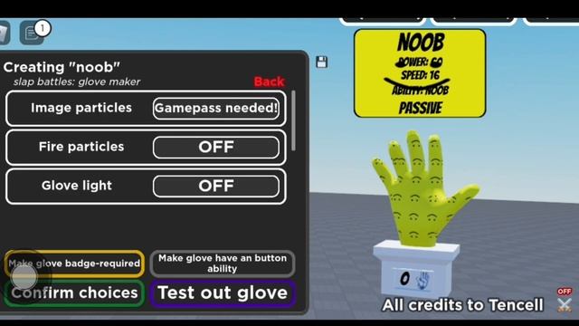 Я СОЗДАЛ СВОЮ ПЕРЧАТКУ! SlapBattles?Roblox смотреть онлайн