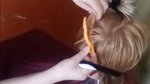 Стрижка "Шапочка" на длинные волосы.