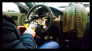 демонтаж подушки безопасности шевроле лачетти