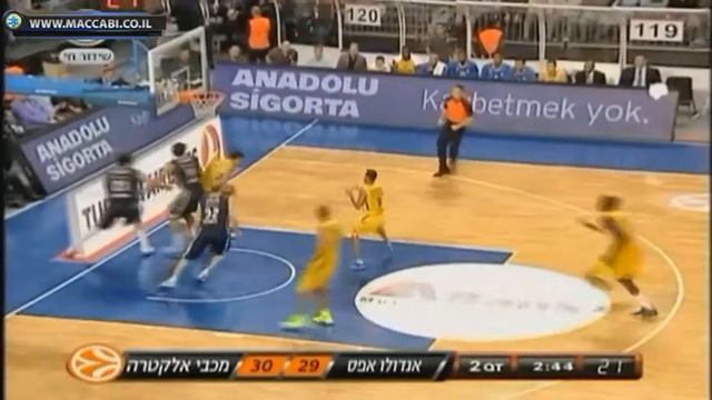 Lior Eliyahu Highlights Vs Efes Istanbul (10.11.11)