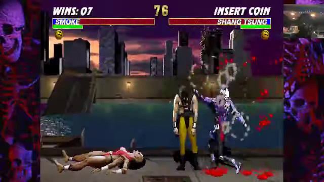 Ultimate Mortal Kombat 3 MAME - Playthrough (Smoke) No Continues