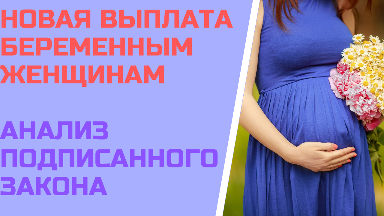 Новая выплата беременным женщинам. Анализ подписанного закона