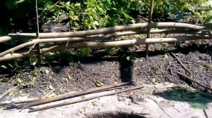 Декоративный забор ! Уголок под барбекю! Забор за два часа!  Экзотический зоборчик)