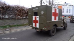 Huge Parade Bastogne WW2 Military Vehicles Nuts Weekend