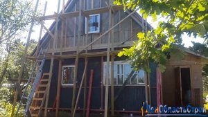 Монтаж сайдинга на деревянном доме