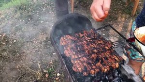 Куриные крылышки на решетке гриль?