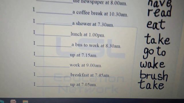 Class VI English Worksheet   Daily Routines (Simple Present Tense)