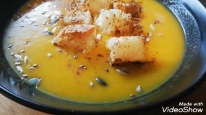 Crema di zucca. Суп из тыквы. Vellutata di zucca.