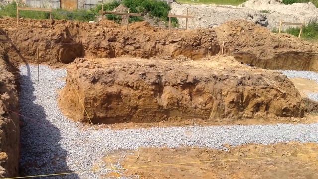 Щебневая подготовка под ленточный фундамент смотреть онлайн