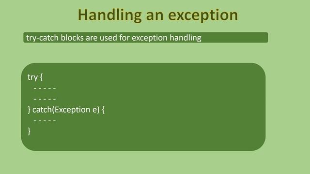 Exception handling in java | Checked & Unchecked exceptions | Exception hierarchy | Multiple catch