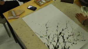 Xieyi painting 7 (spring branch and mountains)