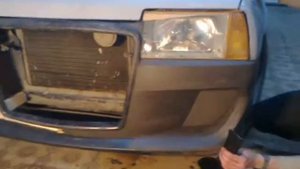 ВАЗ 2109 "Я Робот" лепим передний бампер