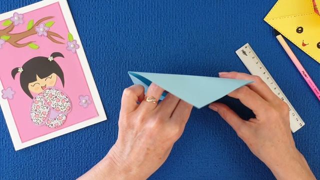 Как сделать конверт из бумаги. Открытка Сюрприз своими руками. origami paper postcard