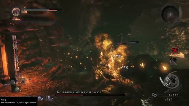 Nioh #4 - Как убить Большую Многоножку? / How To Kill Great Centipede?
