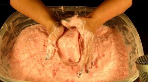 ASMR💗Pink Soaked Soap 💗Ultra Mushy Soap 💗Vid 84 💗 РАЗМОКШЕЕ МЫЛО 💗 Fluffy Soap🧼🧽 Sponge at End!