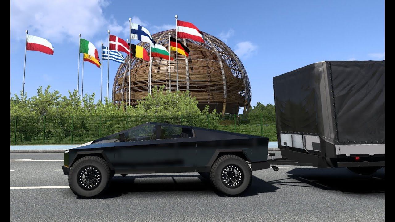 [ETS 2] Tesla CyberTruck_Cargo Delivery смотреть онлайн