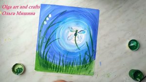 Как легко нарисовать лето гуашью для начинающих пошагово.