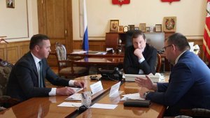 Алексей Островский провёл рабочую встречу с врио ректора СГСХА Сергеем Терентьевым.