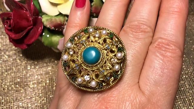 Роскошные кольца из бирюзы. Восточная сказка???