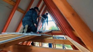 Дом в стиле A-Frame | Шалаш | А-фрейм 6х6 с пристройкой