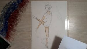 Видеоурок Как нарисовать гимнастку