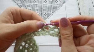 Красивая шаль вязаная крючком. ЧАСТЬ 1/ crochet shawl