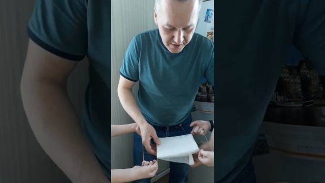 Медицинская марлевая маска своими руками БЫСТРО!!!