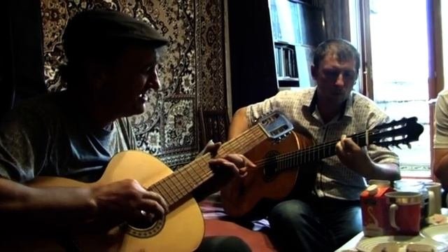 Юрий Колоссовский и Алексей Усманский - Течёт речка, г.Воронеж, 7.07.2018 г