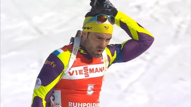 Биатлон Мартен Фуркад чемпион спринта в Highlights смотреть онлайн