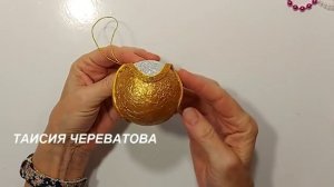 СЕКРЕТ РАСКРЫТ!Нашла ПЕНОПЛАСТОВЫЕ ШАРЫ и сразу СДЕЛАЛА эту КРАСОТИЩУ!поделки изфольги DIY новый го