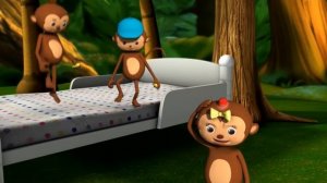 Five Little Monkeys Jumping On The Bed | Little Baby Bum - Nursery Rhymes for Babies