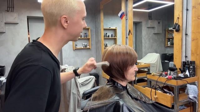 Короткий текстурный Bob боб на тонкий и густой волос смотреть онлайн