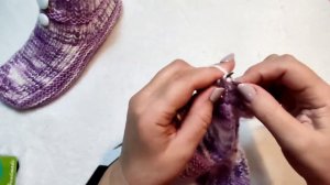 ?Очень просто!?МК➡️ Короткие носочки на двух спицах без шва на подошве ‼️?