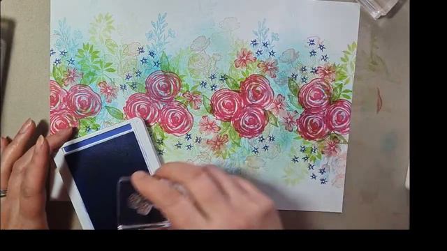 Late night stamping A QUICK STAMPED SHEET with desk craftermath #floraldesign #cardmaking смотреть онлайн