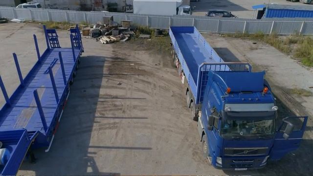 Обзор бортового полуприцепа AMUR LYR 9600JS, 60 тонн, 13,9 метров рабочая площадка.mp4