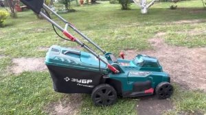 Газонокосилка аккумуляторная зубр гкл 3736-42