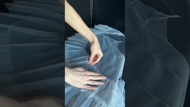 Шью ярусную юбку из фатина ! #шьемвместе #учушить #sew #asmr