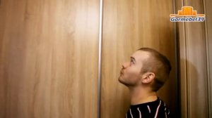 Шкаф-купе в прихожей, с холодильником