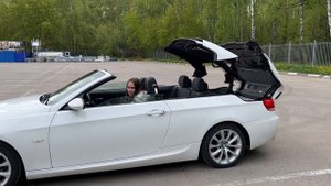BMW e93 cabrio открываем крышу