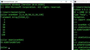 Julia Vs Python Tutorials - Statistics