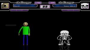 SUPER SANS VS BALDI | FUNNY GAMING